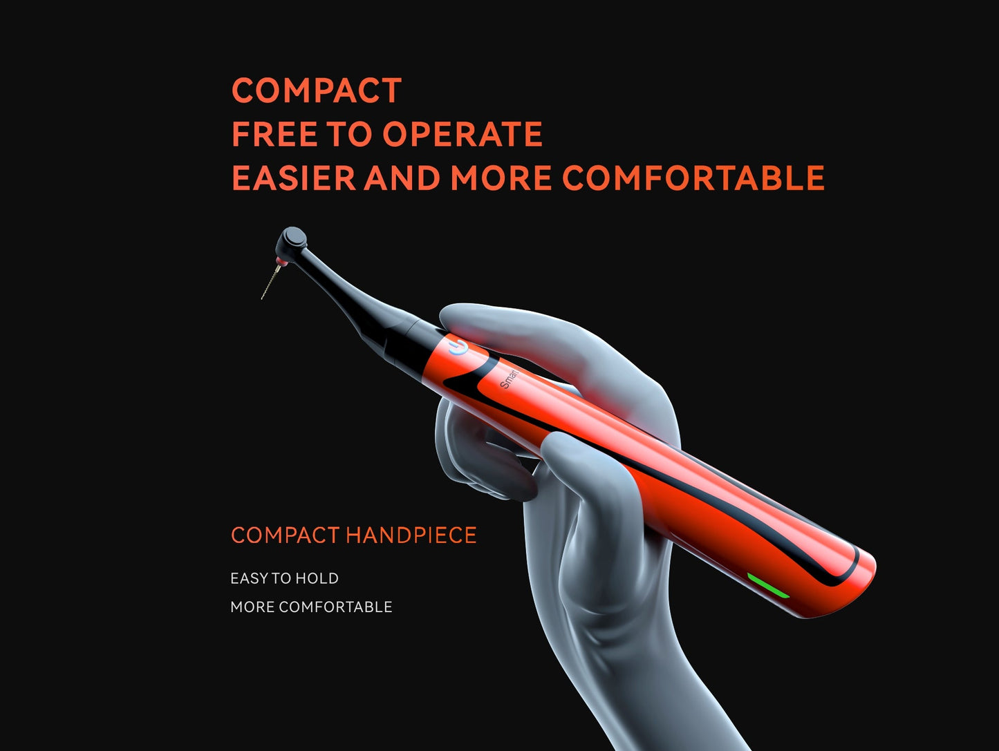 Smart A - Motor de endodoncia RTA Woodpecker - Lava Orange / Naranja