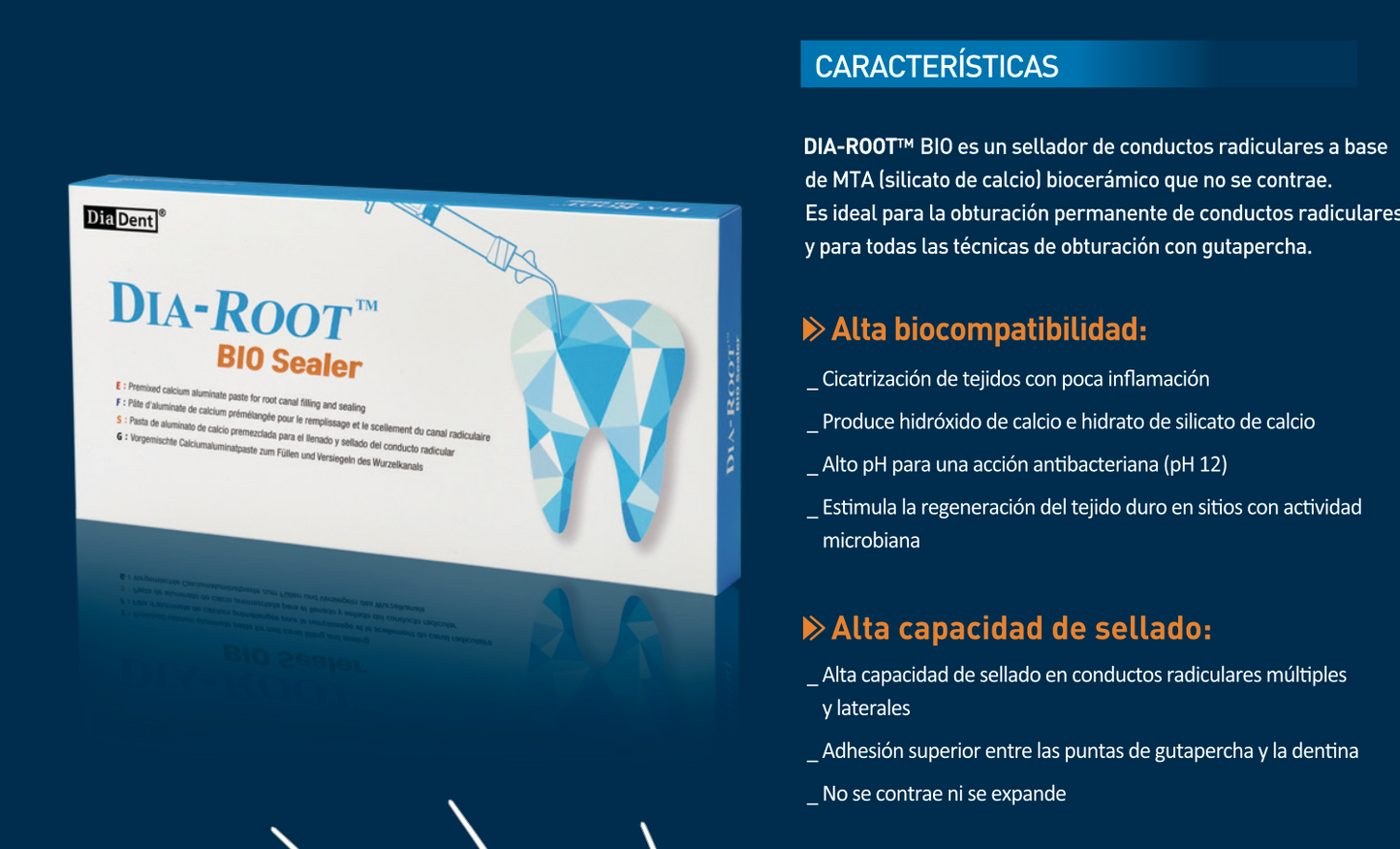 Paquete de 3 jeringas de Dia-Root BIO Sealer Mta Bio Ceramico Promocion