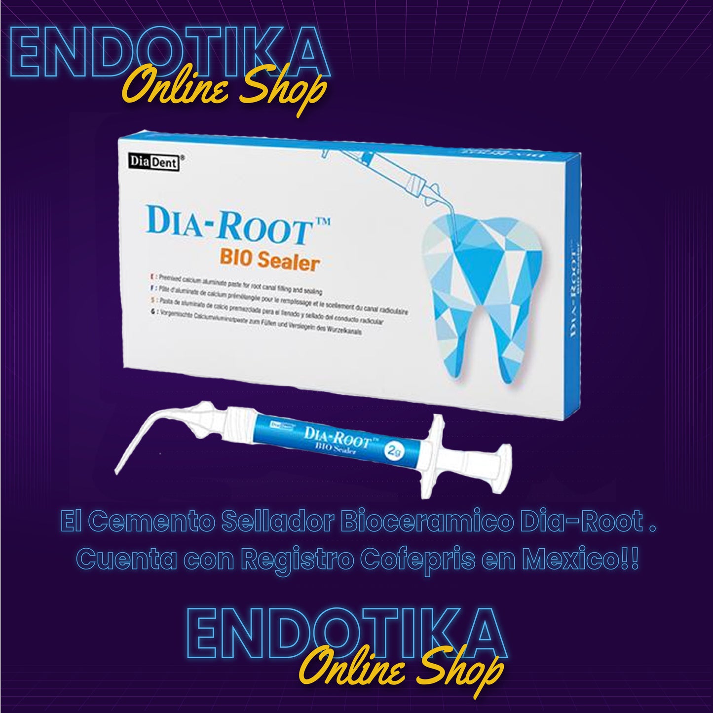 Dia-Root BIO Sealer , Cemento Hidraulico Bioceramico