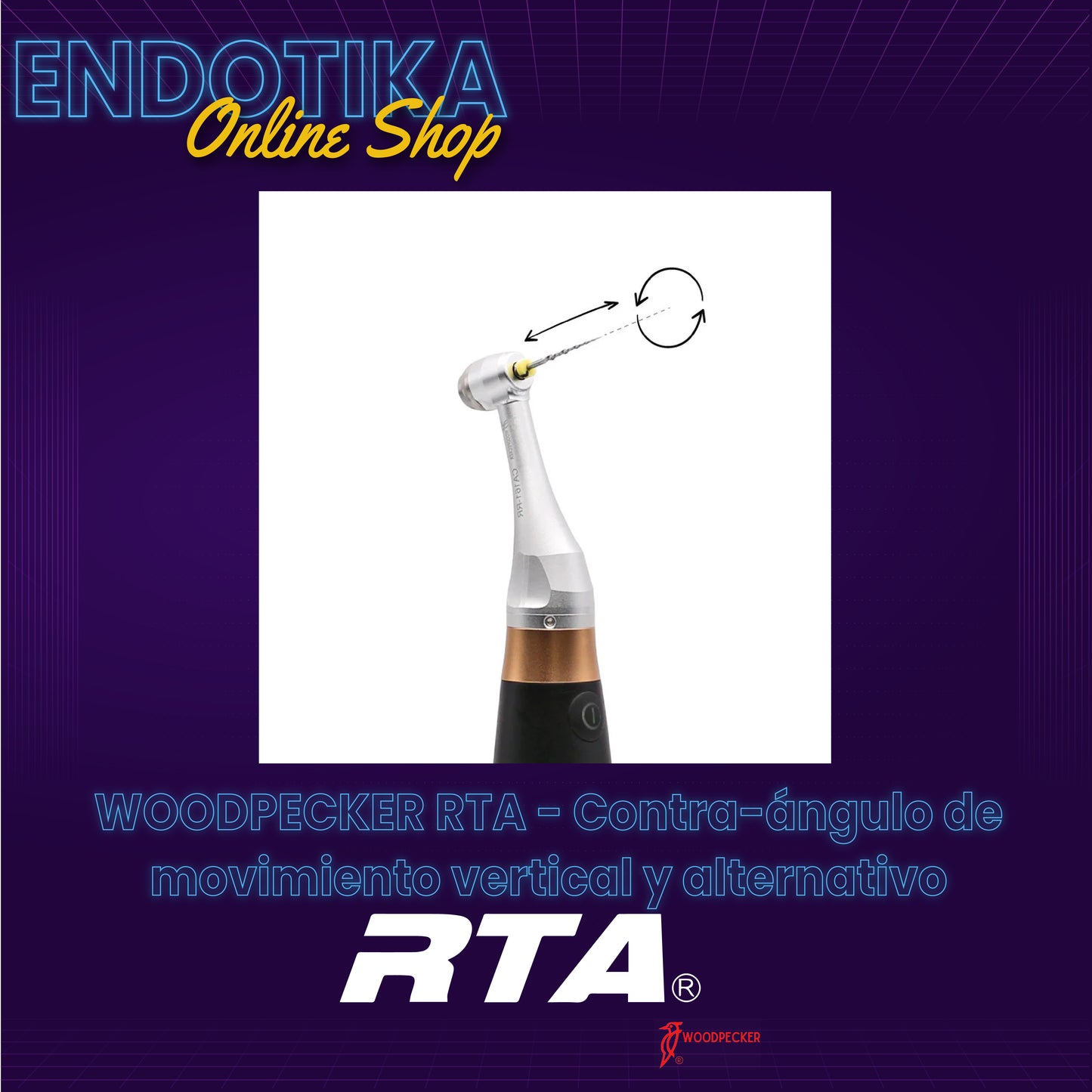WOODPECKER RTA - Contra-ángulo de movimiento vertical y alternativo