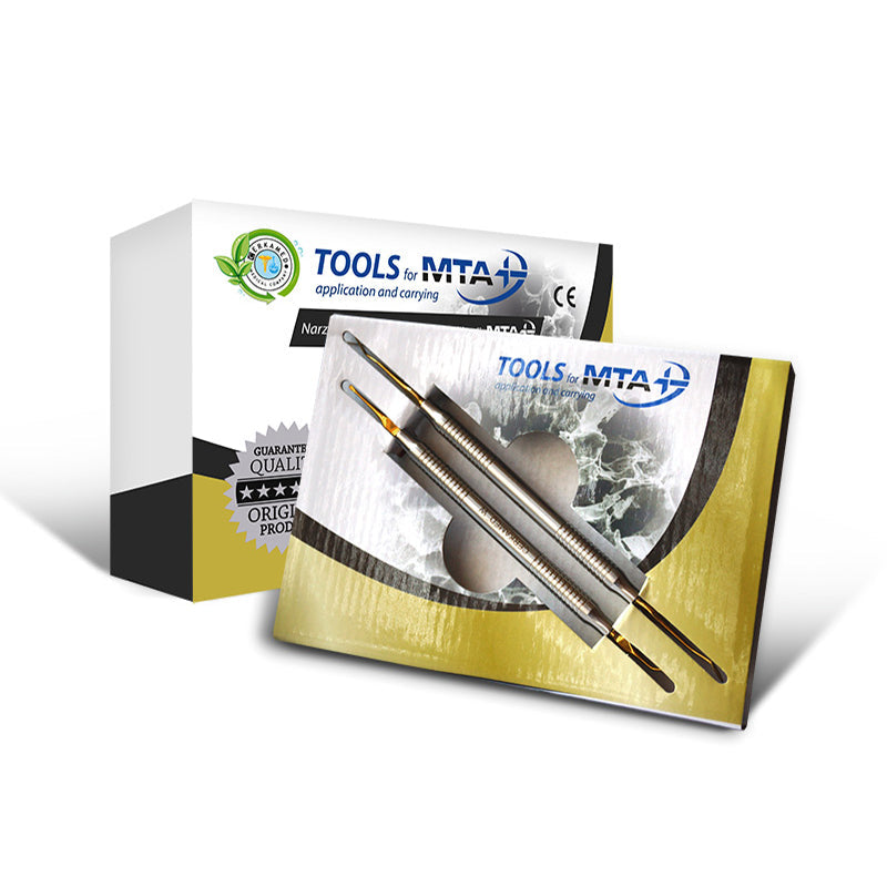 Instrumental para el manejo y aplicación de la dosis de material MTA preparado.