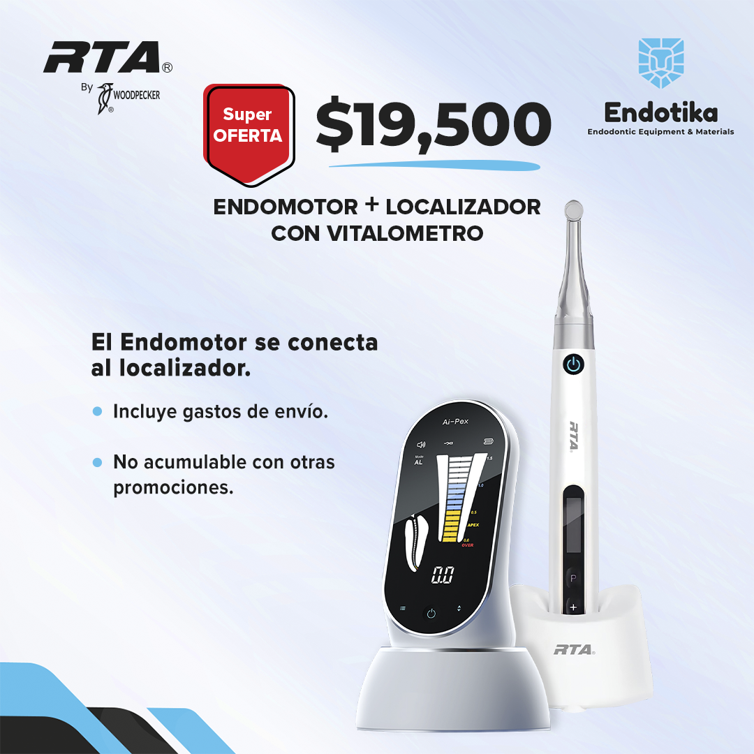 ENDO MOTOR ENDOPACE RTA BY WOODPECKER + AI PEX LOCALIZADOR APICAL 6TA GENERACION CON VITALOMETRO