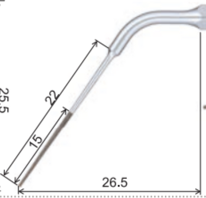 ED14D Punta de ultrasonido con diamante para endodoncia