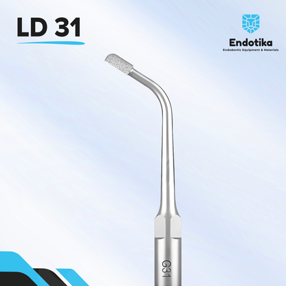 LD 31punta con irrigacion para preparacion de la cavidad en Mesial