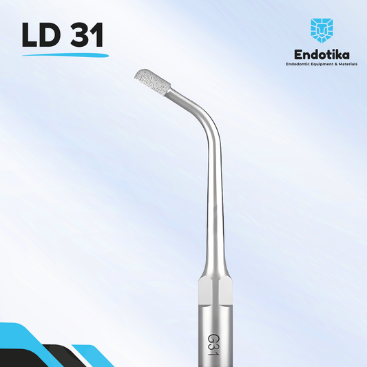 LD 31punta con irrigacion para preparacion de la cavidad en Mesial