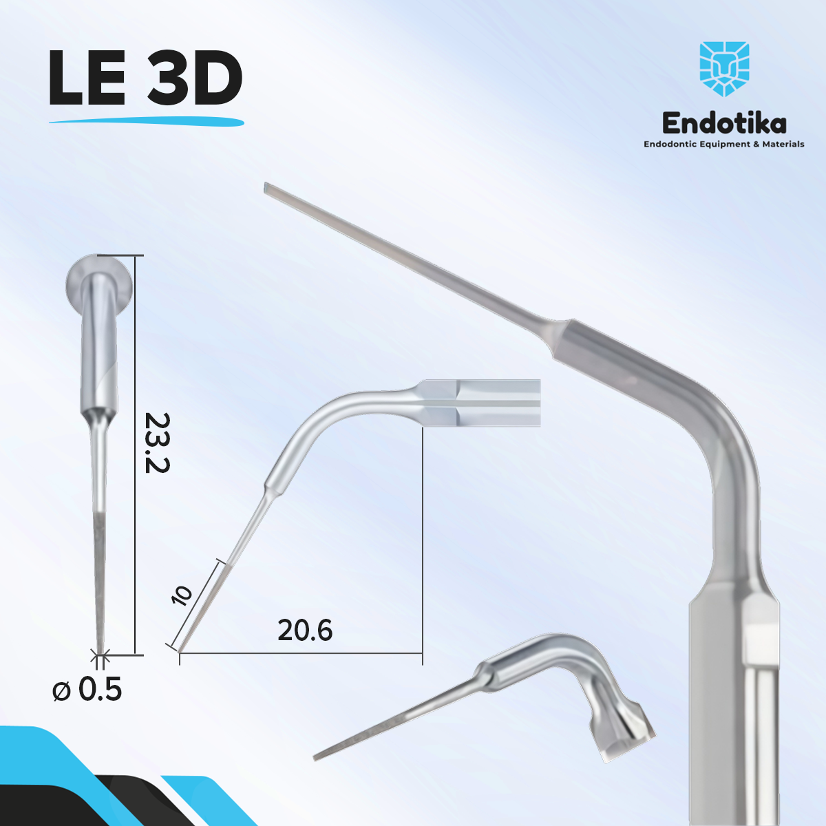LE 3D LOTHUS PUNTA PARA ULTRASONIDO ENDODONCIA