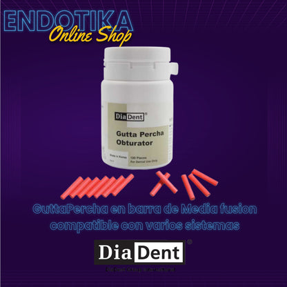 GuttaPercha en barra de Media fusion compatible con varios sistemas
