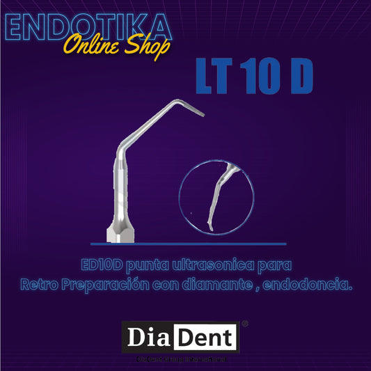ED10D  punta ultrasonica para Retro Preparación con diamante , endodoncia