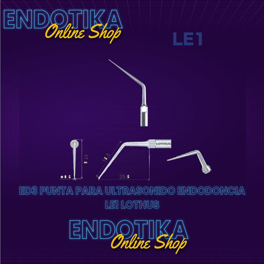 ED3 PUNTA PARA ULTRASONIDO ENDODONCIA LE1 LOTHUS