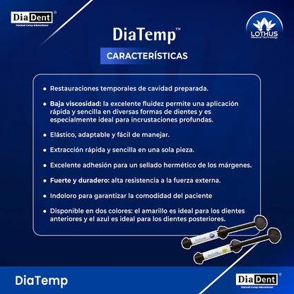 Dia-Temp (material de relleno temporal fotopolimerizable visible)