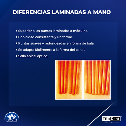 DIA-PROISO PUNTAS DE GUTTA PERCHA CONICIDAD .04 CON MILIMETROS MARCADOS