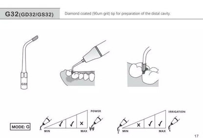 LD 32 punta de ultrasonido con irrigacion para preparacion en mesial